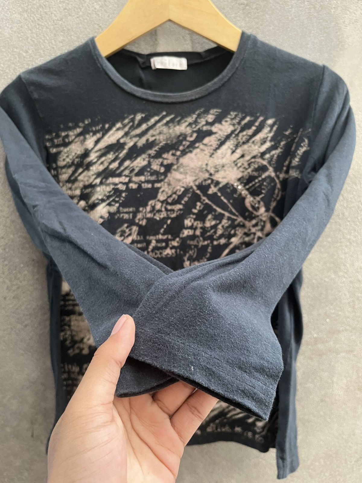 Hysteric Glamour × If Six Was Nine × Le Grande Bleu (L.G.B.) 2000s Ecriture - Poem Experimental Y2k Style Size US M / EU 48-50 / 2 - 4 Thumbnail