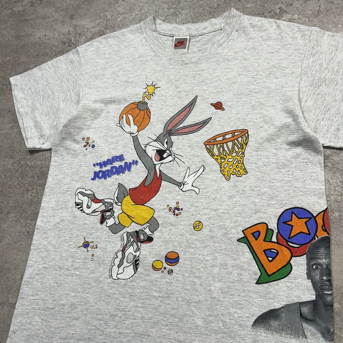 VTG 90s LOONEY TUNES 1993 HARE JORDAN SPACE JAM T-SHIRT