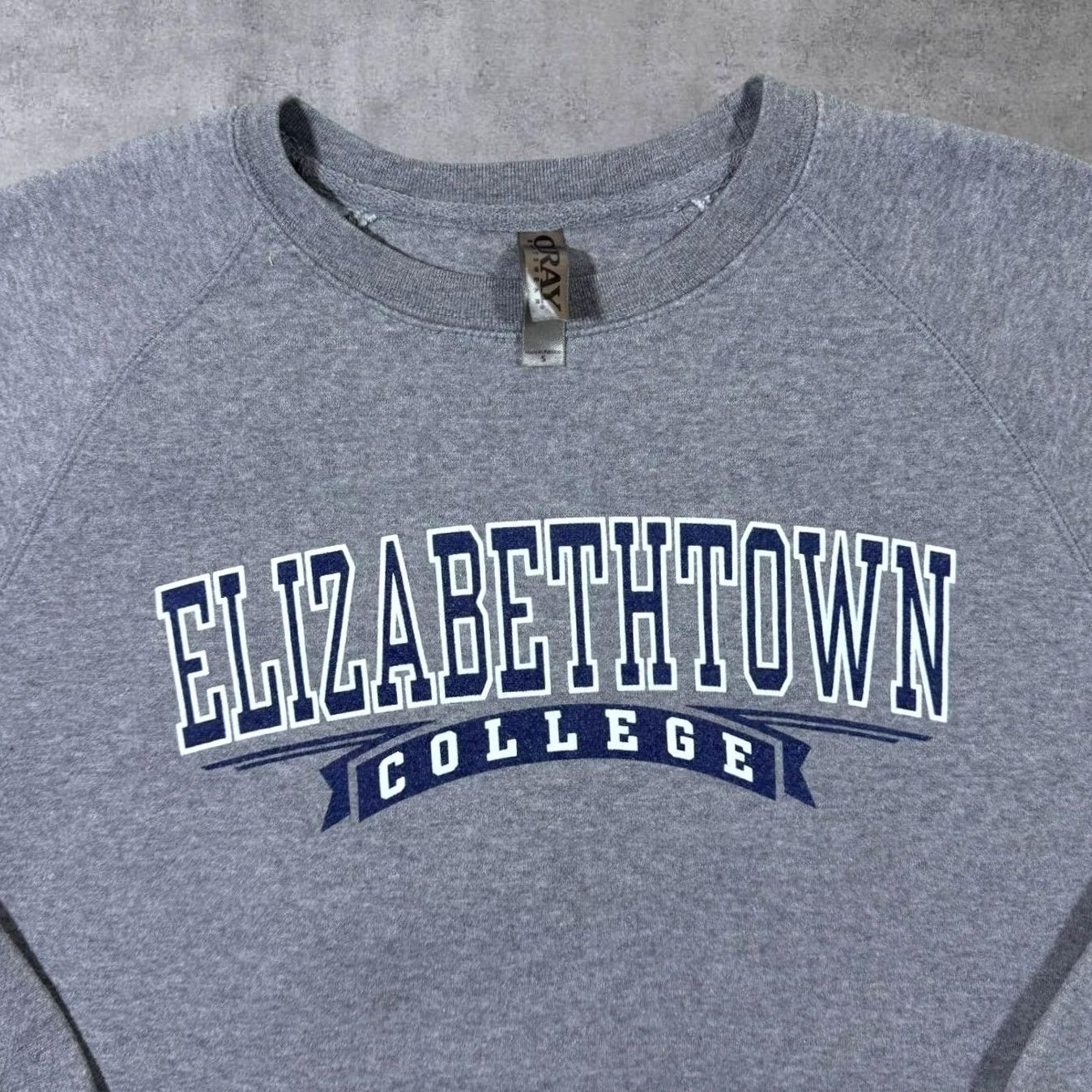 Vintage Elizabethtown College Pennsylvania Graphic Grey Crewneck Sweatshirt Small Mens Pullover Logo Short Sleeve? Size US S / EU 44-46 / 1 - 3 Thumbnail
