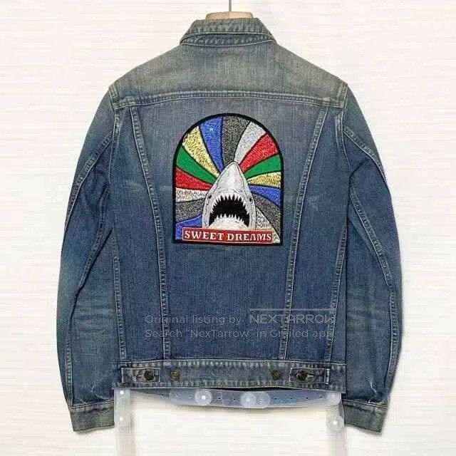 Saint Laurent Paris Saint Laurent Limited Shark Denim Jacket. Size US S / EU 44-46 / 1 - 2 Thumbnail