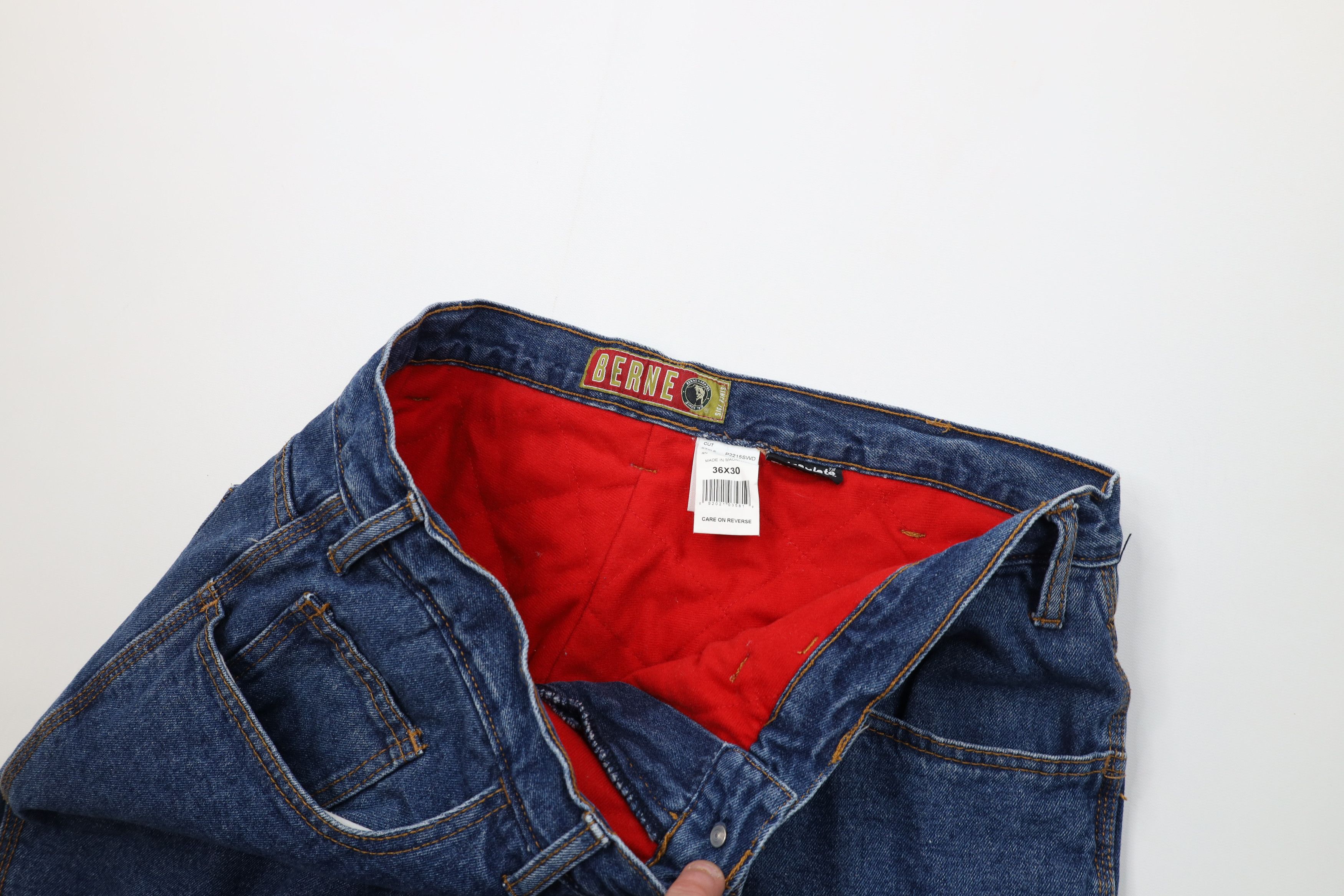Vintage Vintage Y2K Streetwear Lined Wide Leg Dungaree Denim Jeans Size US 36 / EU 52 - 9 Thumbnail
