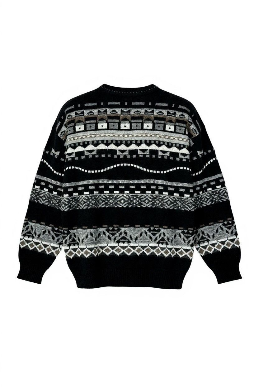 Japanese Brand Knit Cozy Vintage Sweater Knitwear Multi-Pattern Size US M / EU 48-50 / 2 - 1 Thumbnail