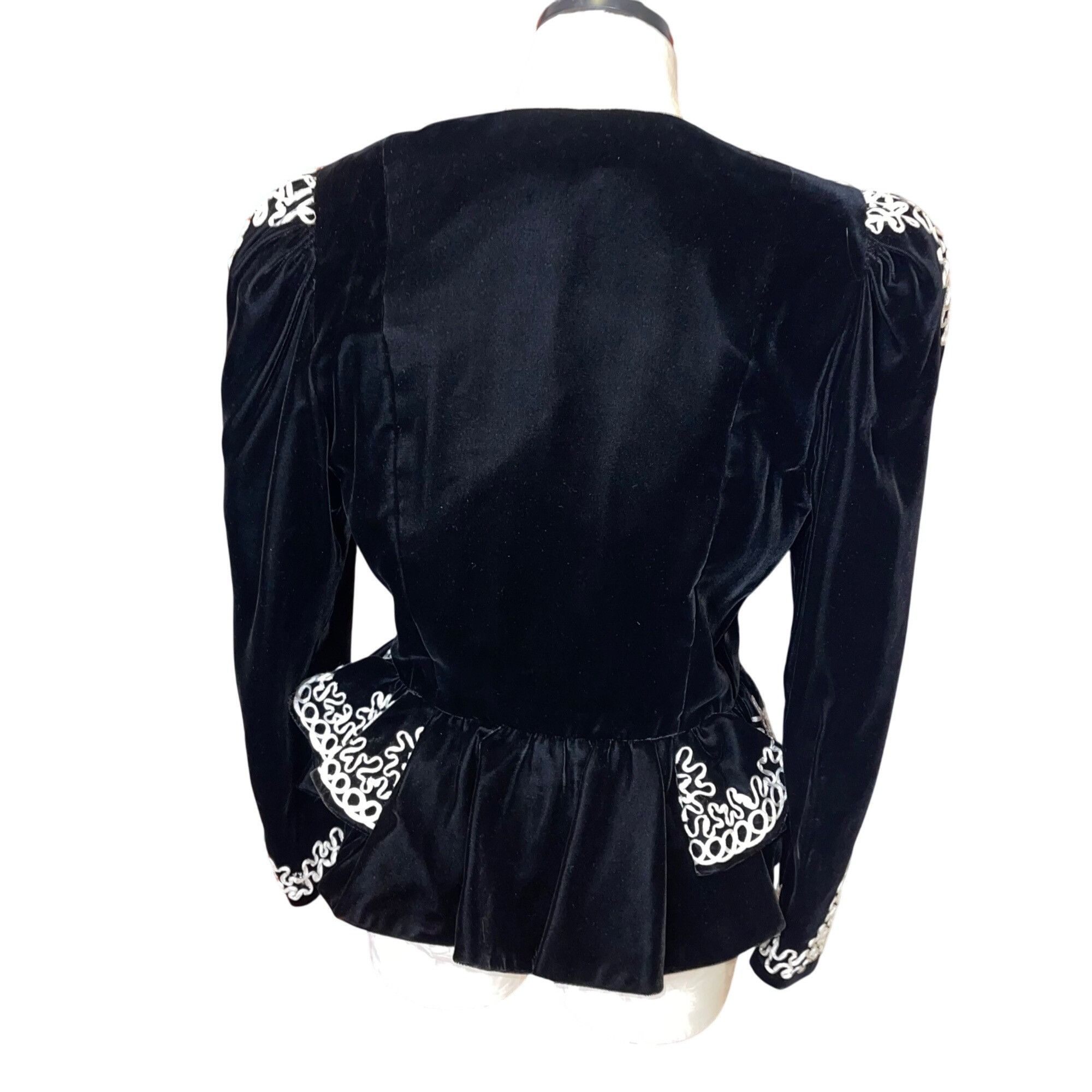 Vintage Julie Duroche After Five Vintage Womens Jacket Size L / US 10 / IT 46 - 2 Thumbnail