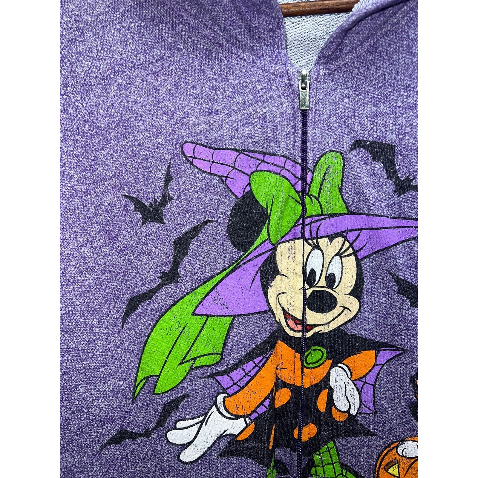 Vintage Womens Disney Parks Halloween Hoodie Zip Up Walt World Large Size L / US 10 / IT 46 - 2 Thumbnail