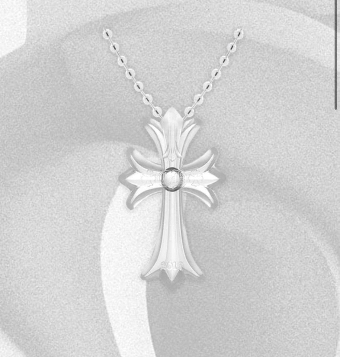 Chrome Hearts Chrome Hearts Rubber CH Cross Necklace Clear Size ONE SIZE - 1 Thumbnail