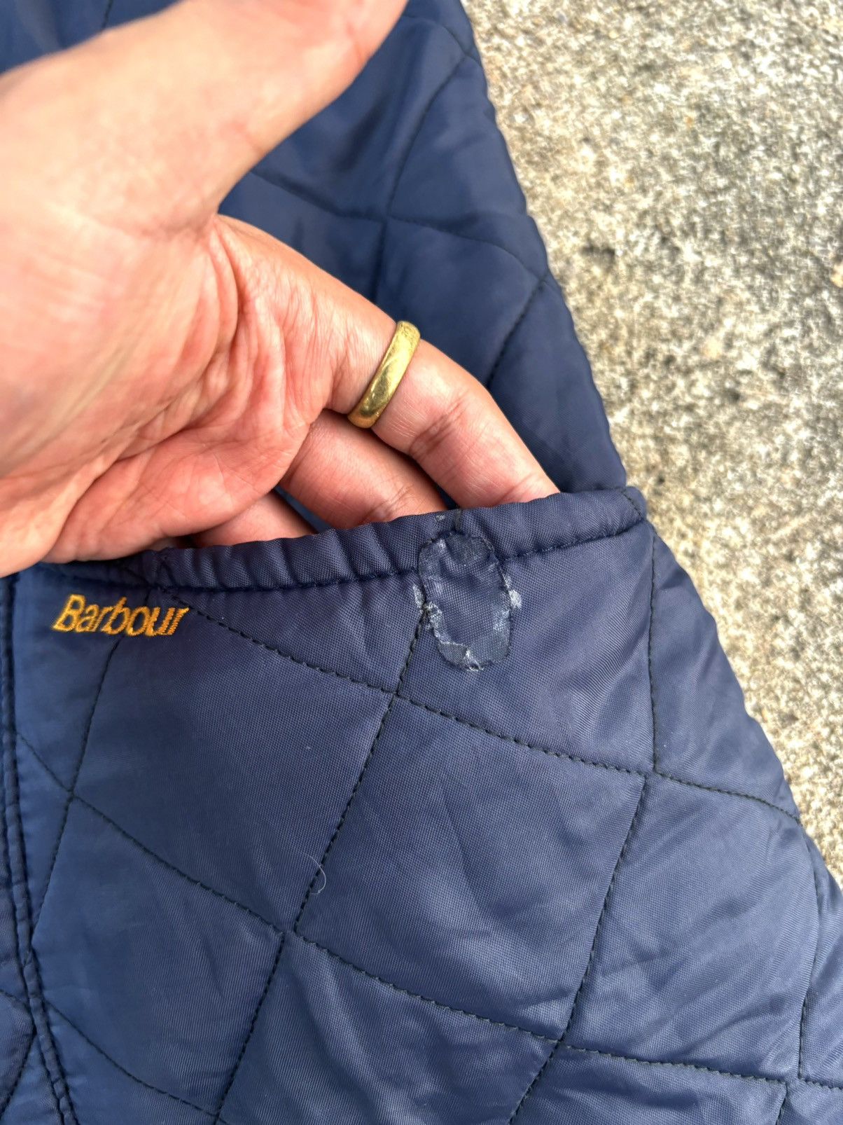 Barbour × Vintage Vintage Barbour Liddesdale Quilted Jacket XL Navy Size US XL / EU 56 / 4 - 11 Thumbnail