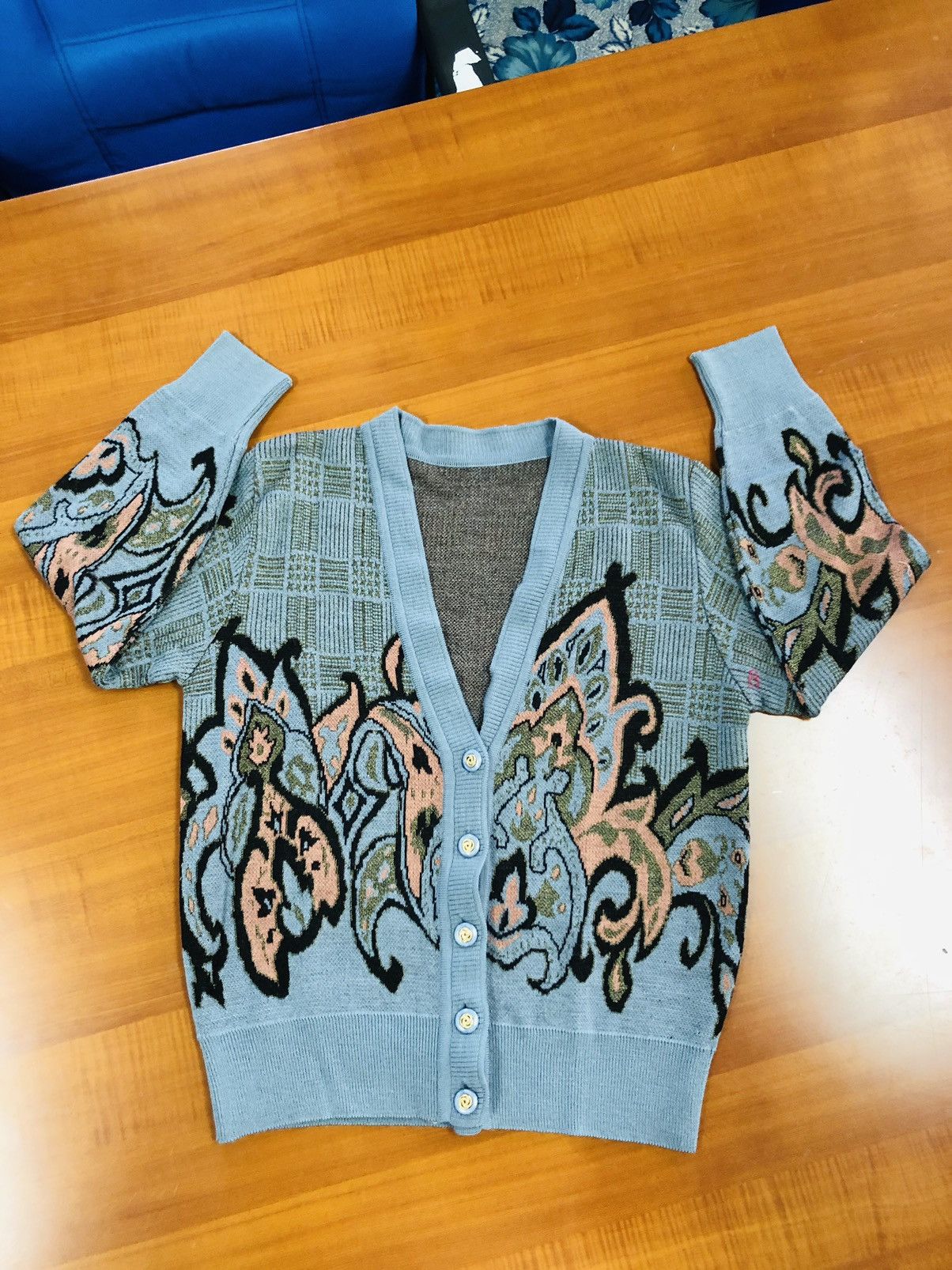 Vintage Unbranded Traditional Cardigan Size M / US 6-8 / IT 42-44 - 6 Thumbnail