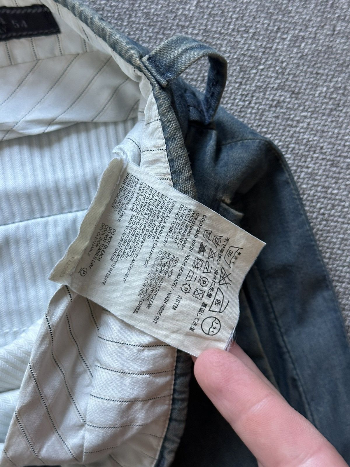 Prada Prada vintage 2000's indigo blue faded pants Size US 34 / EU 50 - 10 Thumbnail