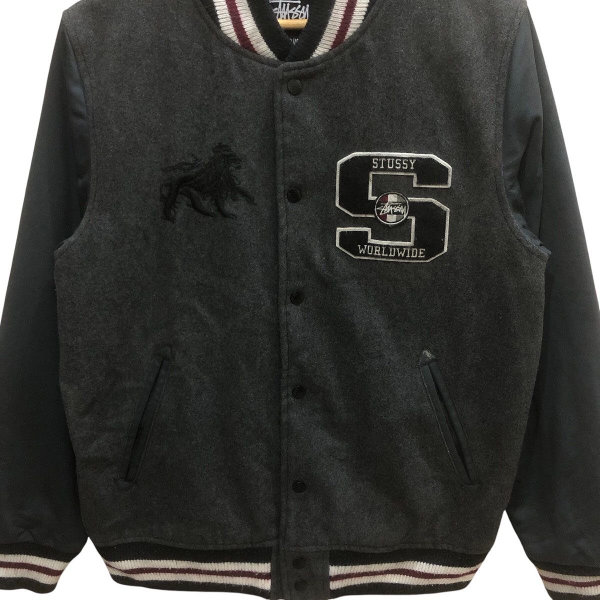 Stussy Vintage Stussy Wool Snap Button Jacket Size US M / EU 48-50 / 2 - 4 Thumbnail