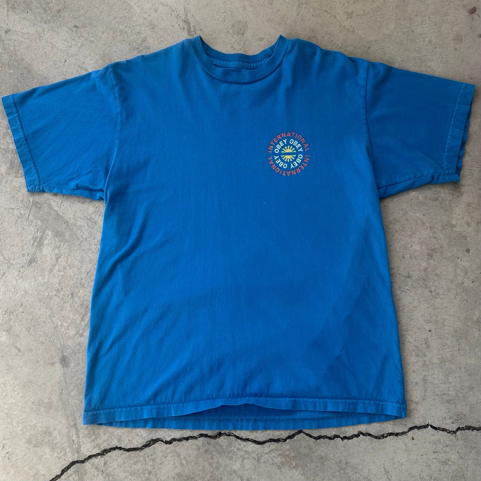 Obey Obey skateboarding blue tee International L Size US L / EU 52-54 / 3 - 1 Thumbnail