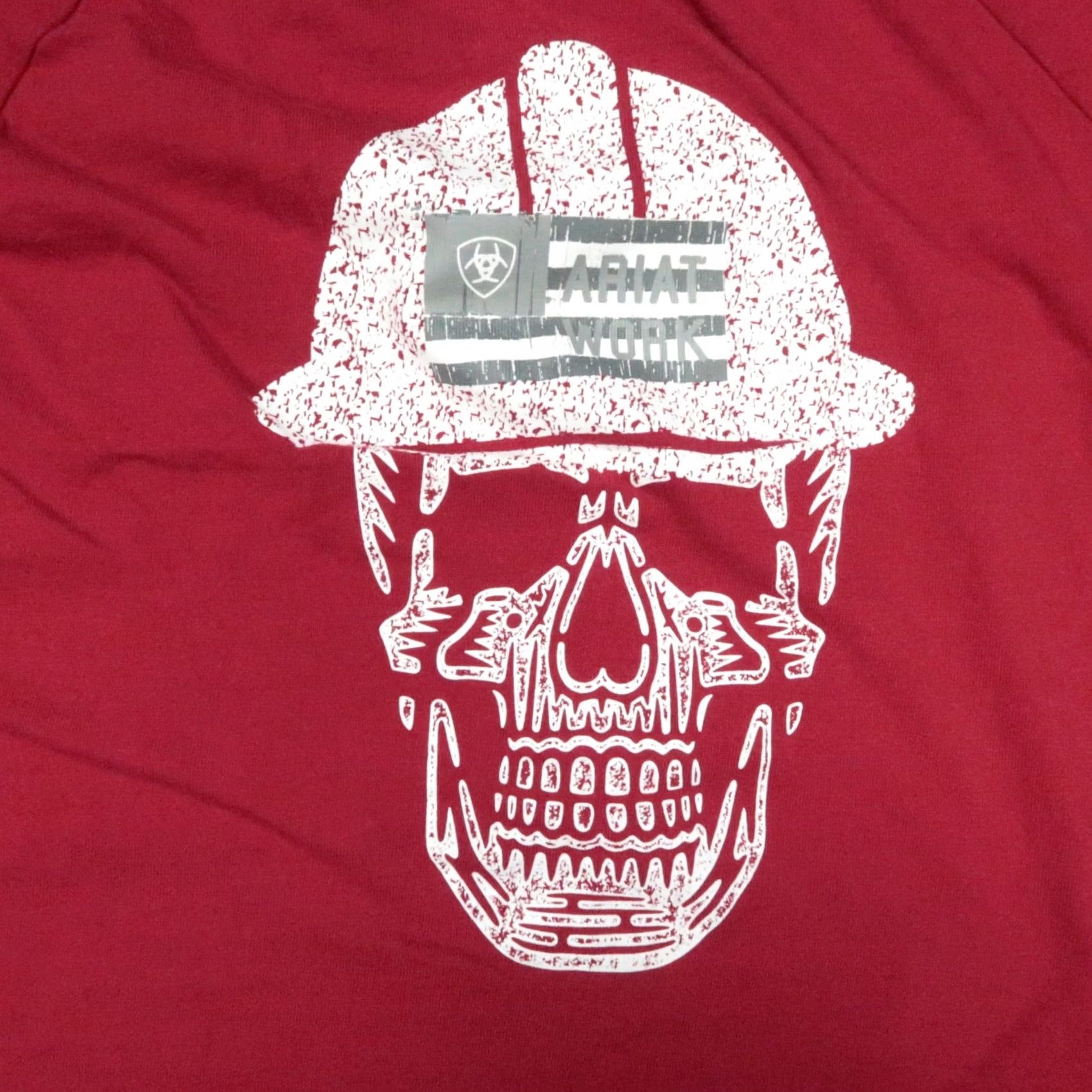 Ariat Ariat Mens XL Red Graphic Long Sleeve Tee Rebar Workwear Cotton Shirt Size US XL / EU 56 / 4 - 6 Thumbnail