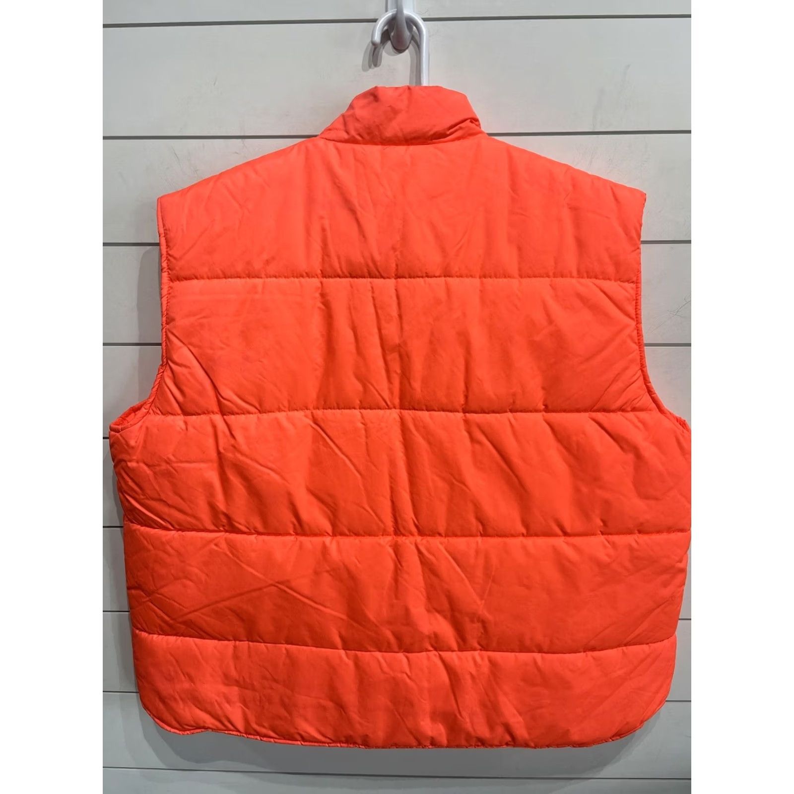 Lumberjack VTG Elk Mont Stihl Chainsaw Lumberjack Vest Orange 2XL Mens Nylon Puffer Zip Vest Casual Workwear Winter Summer Spring Fall 80s Vintage Size US XXL / EU 58 / 5 - 4 Thumbnail