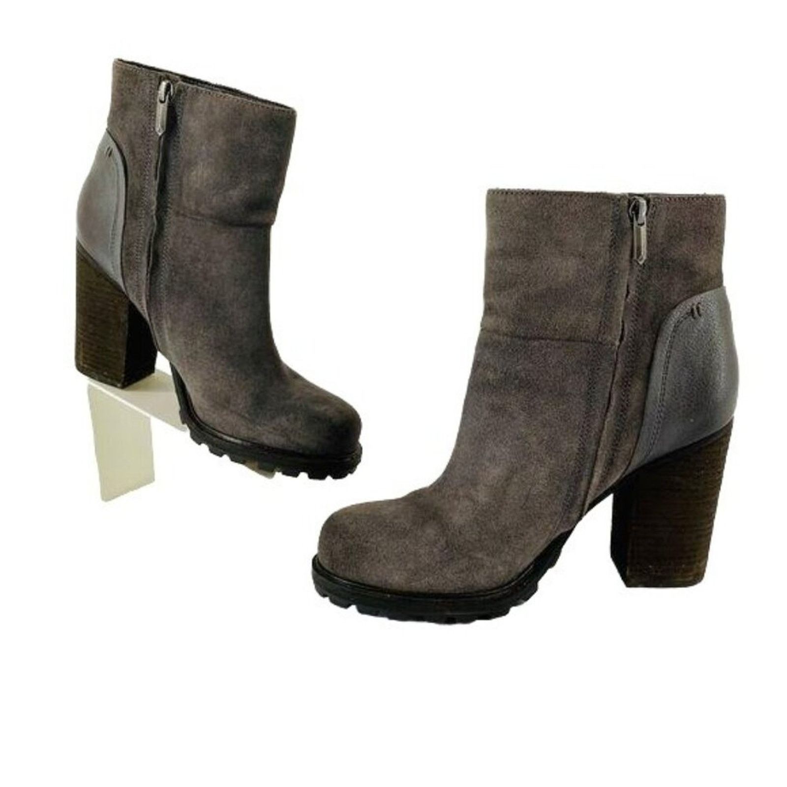 Sam Edelman Sam Edelman Gray Suede Franklin Heeled Ankle Bootie 9.5 Size US 9.5 / IT 39.5 - 8 Thumbnail