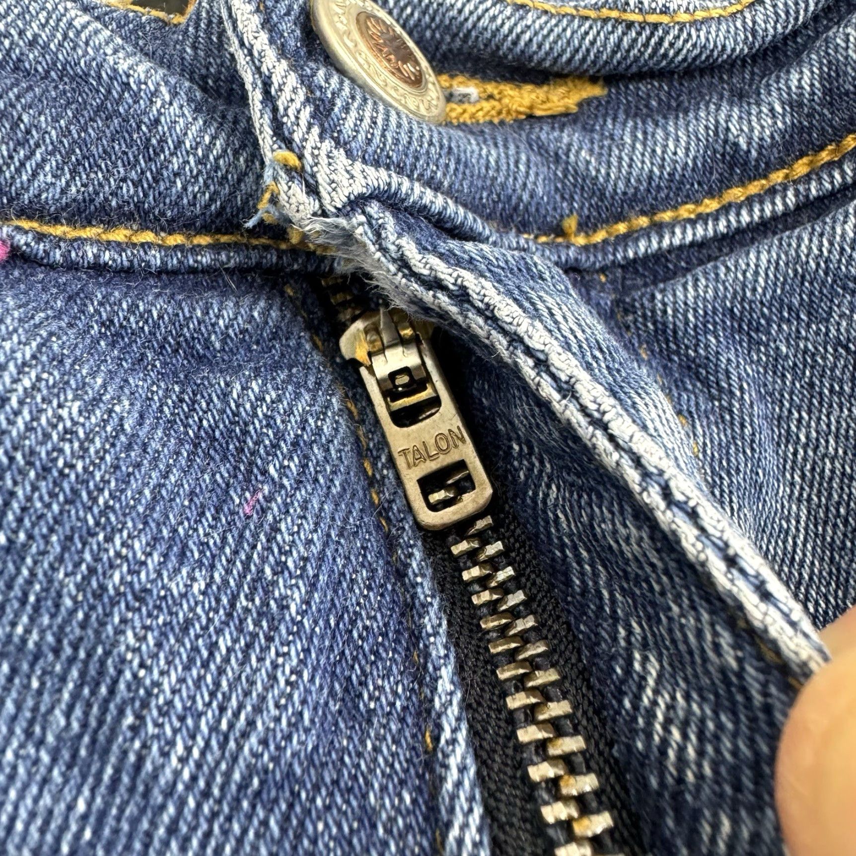 Vintage VINTAGE Action West Jeans Womens 32 Blue Mom Jeans 1980s 70s High Waist Classic Size 24" / US 00 / IT 34 - 3 Thumbnail