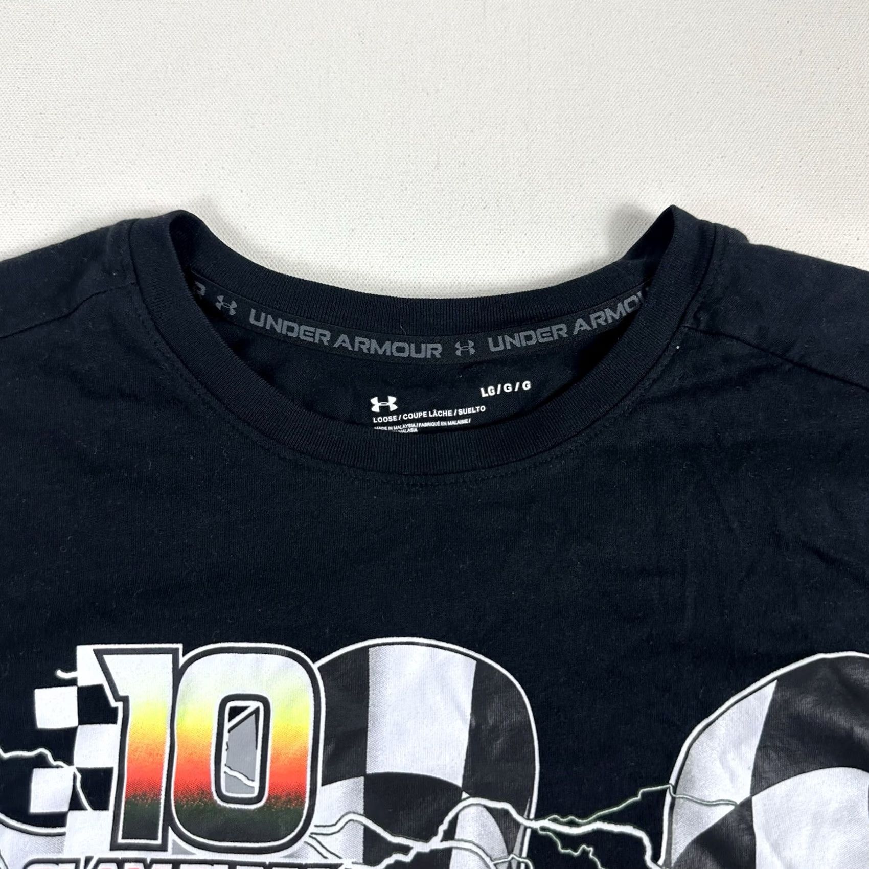 Under Armour Under Armour Shirt Mens Large Black Graphic Racing Slam Dunk Loose T-Shirt Race Size US L / EU 52-54 / 3 - 5 Thumbnail