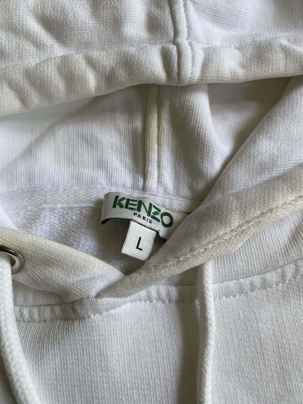 Composition by Kenzo × Kenzo Kenzo White Limited Edition Tiger Hoodie Size US L / EU 52-54 / 3 - 4 Thumbnail