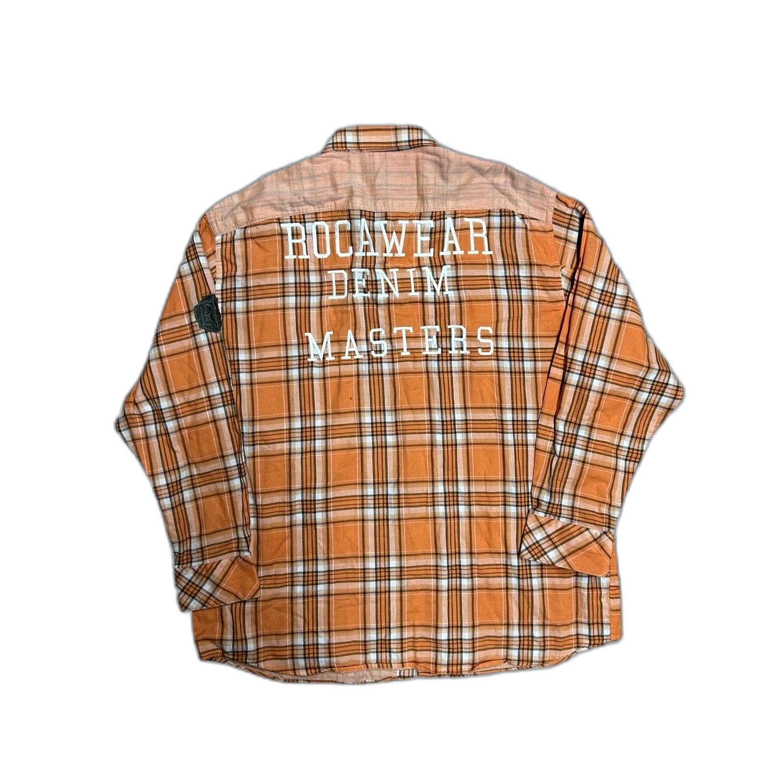 Rocawear Vintage Y2K Rocawear Denim Master Brown Long Sleeve Button u Size US XXL / EU 58 / 5 - 2 Thumbnail