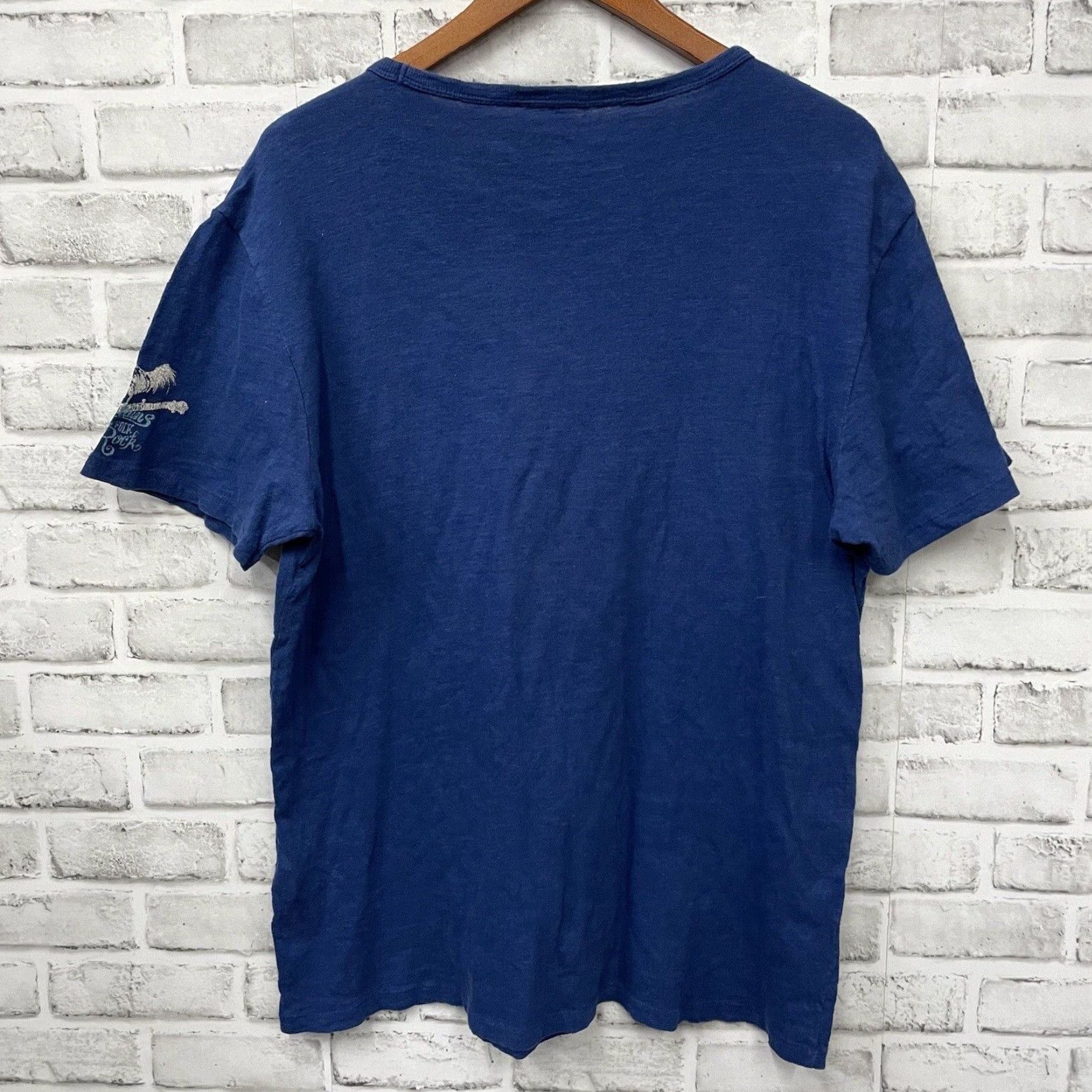 Lucky Brand LUCKY BRAND Santa Cruz Graphic Tee Men's T-Shirt Adult Large Blue Cotton Size US L / EU 52-54 / 3 - 5 Thumbnail