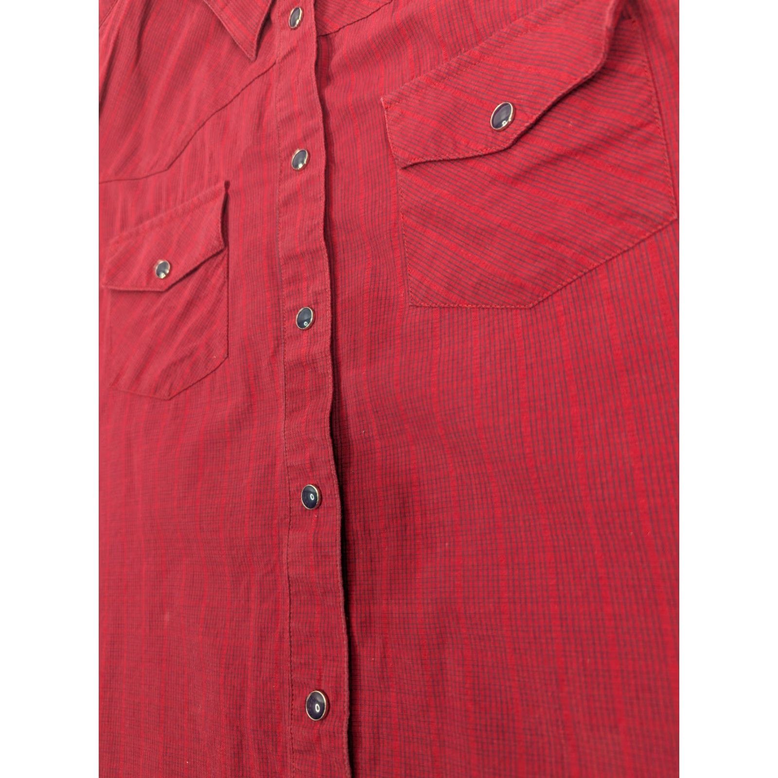 Vintage VINTAGE Rockies Shirt XL Red Plaid Pearl Snap Long Sleeve Cotton Western 90s Womens Size XL / US 12-14 / IT 48-50 - 3 Thumbnail