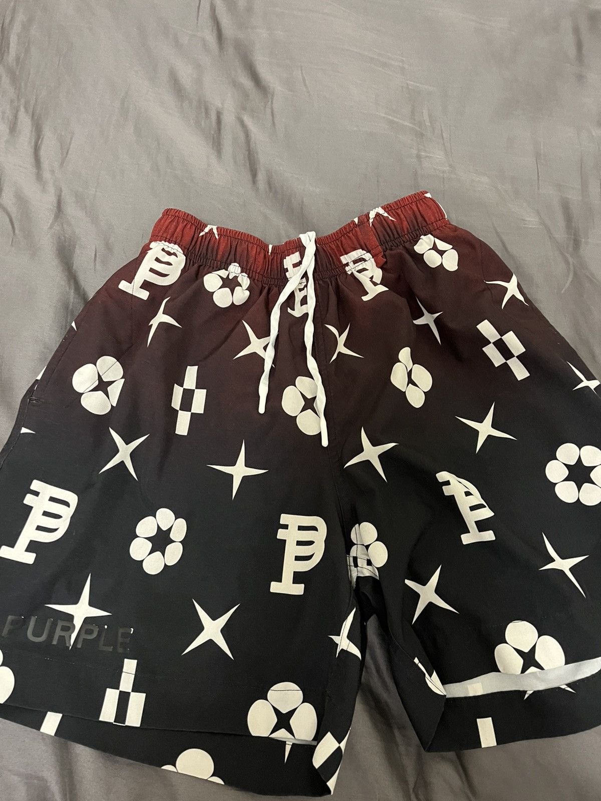 Purple purple shorts Size US 29 - 1 Thumbnail
