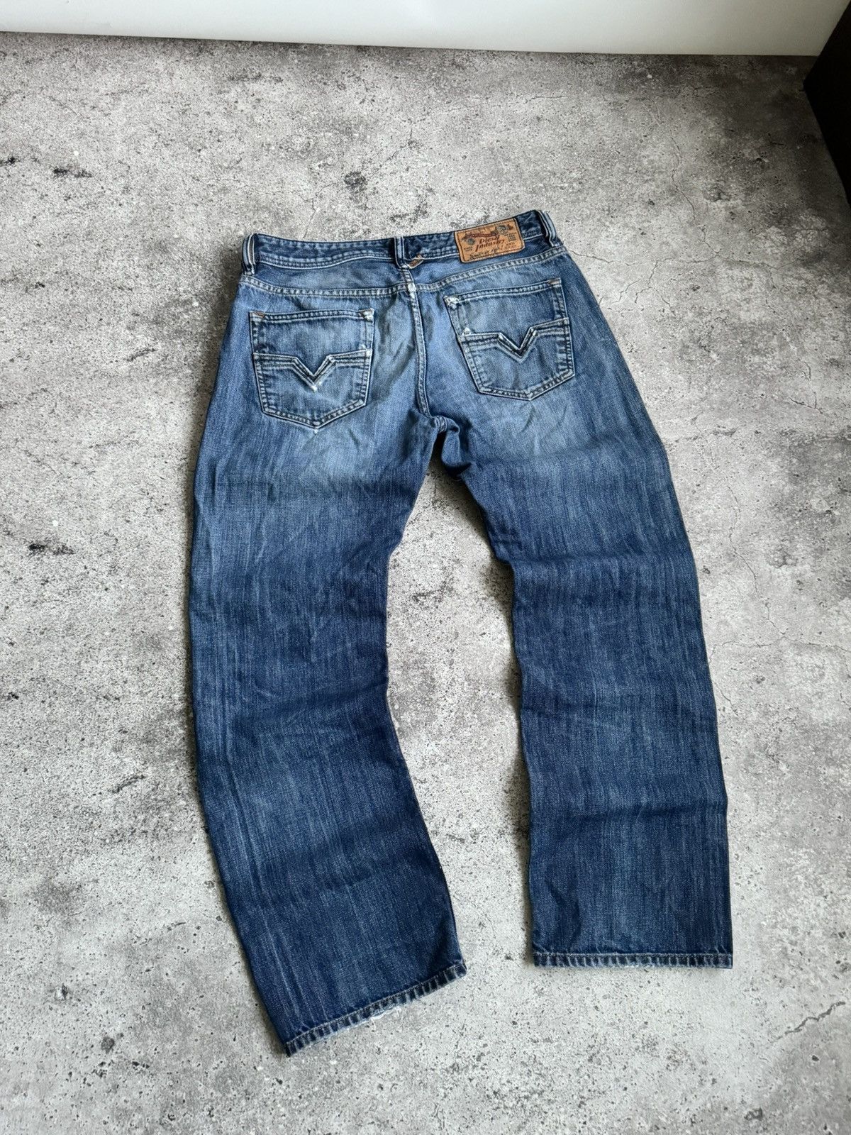 Diesel × Vintage Vintage Diesel Y2K distressed jeans pants Size US 31 - 14 Thumbnail