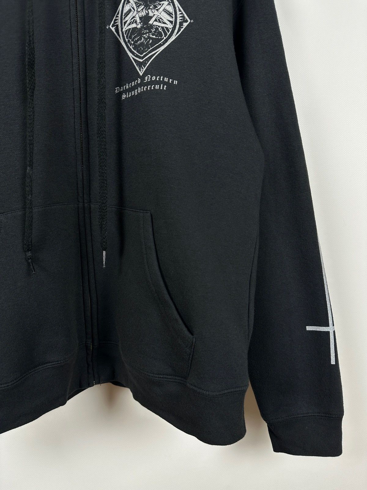 Band Tees Vintage Darkened Nocturn Slaughtercult Metal Band Hoodie Size US L / EU 52-54 / 3 - 13 Thumbnail