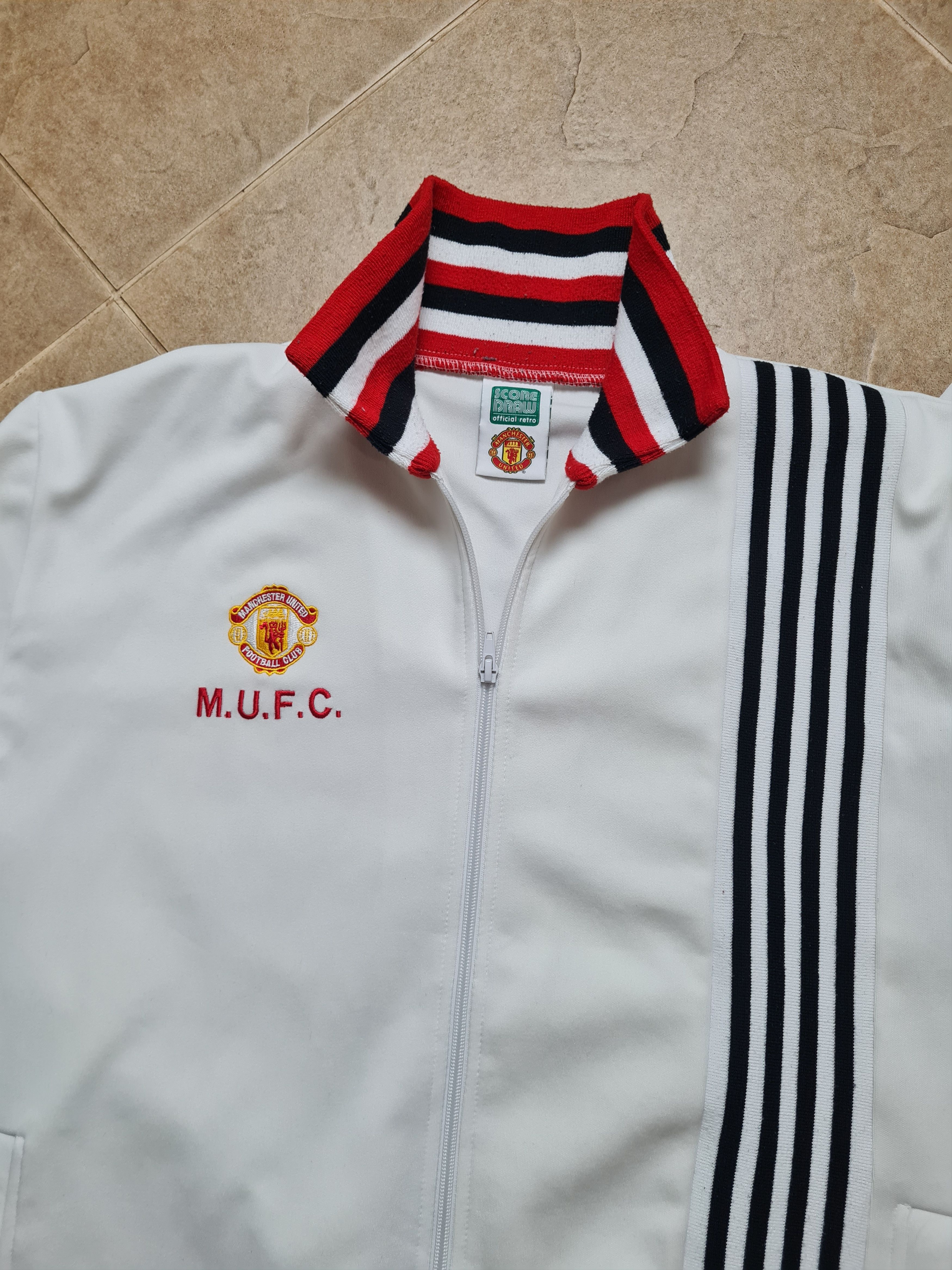 Other MANCHESTER UNITED 80s FOOTBALL SOCCER JACKET SCORE DRAW Size US L / EU 52-54 / 3 - 19 Thumbnail