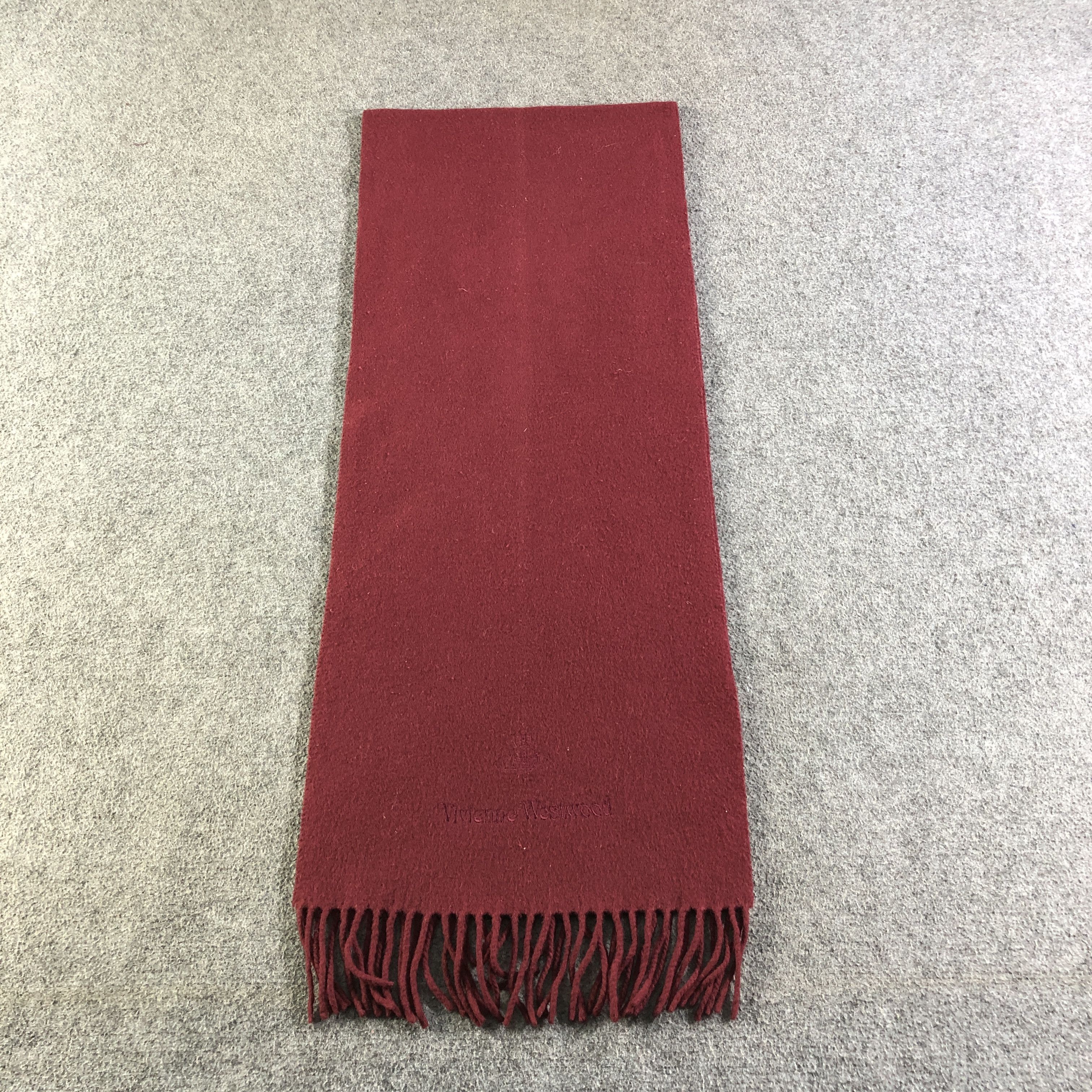 Vivienne Westwood Vivienne Westwood Plain Wool Scarf Muffler V2647 Size ONE SIZE - 3 Thumbnail