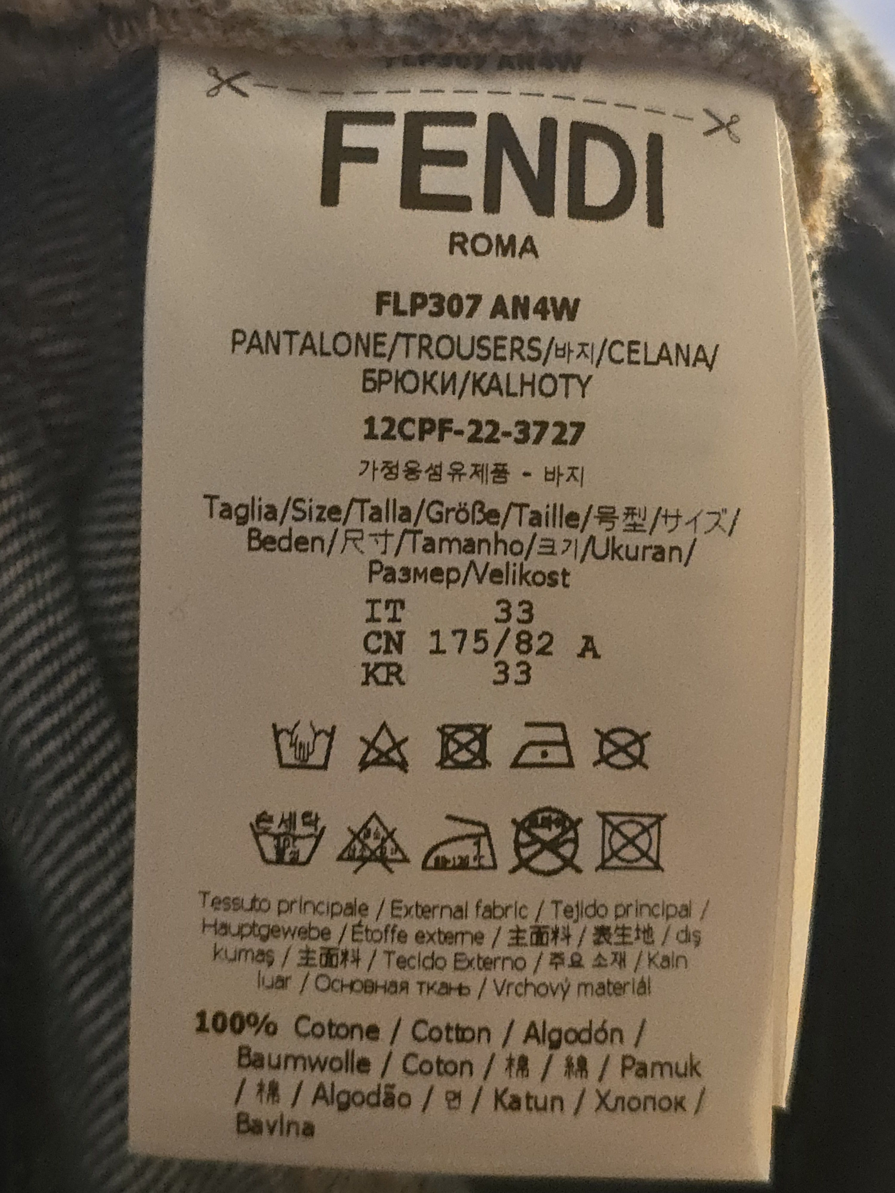 Fendi Distressed Denim Shorts Size US 34 / EU 50 - 7 Thumbnail