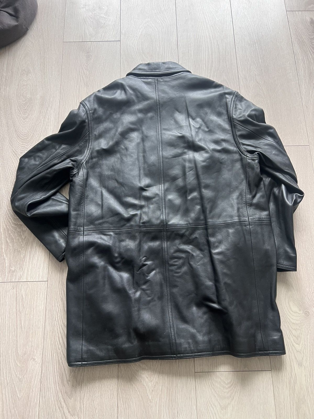 Bally × Designer × Vintage Bally Leather jacket MA Mars Medium Long Size 44 US Size US L / EU 52-54 / 3 - 3 Thumbnail