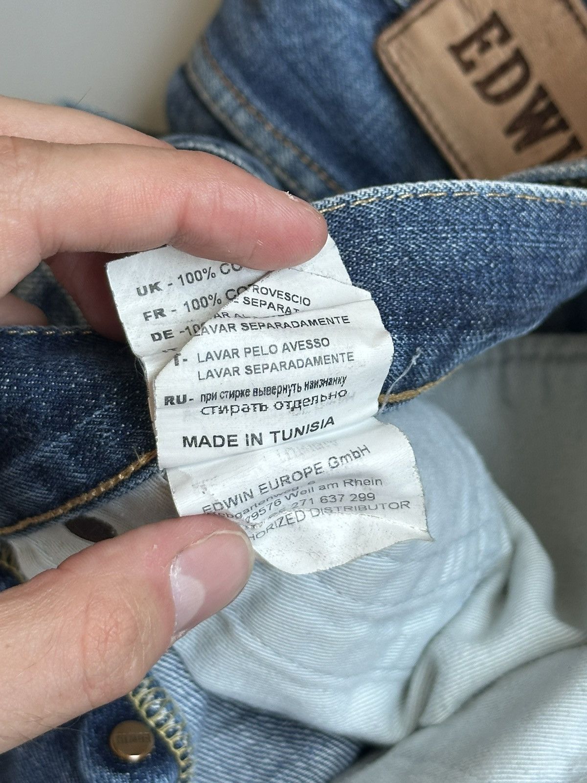 Vintage Edwin ED-55 Relaxed Selvedge Jeans 33x34