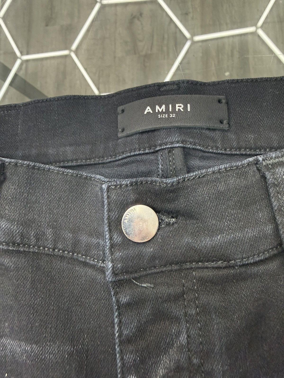 Amiri Brand New Amiri - MA Drip Denim (Aged Black) Size US 32 / EU 48 - 5 Thumbnail