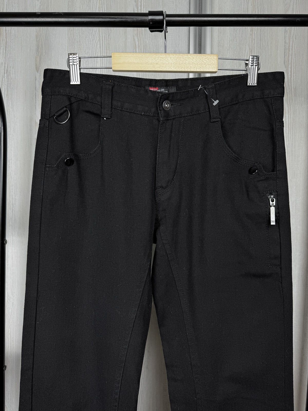Diesel Diesel vintage zip pocket black big logo denim jeans y2k Size US 31 - 5 Thumbnail