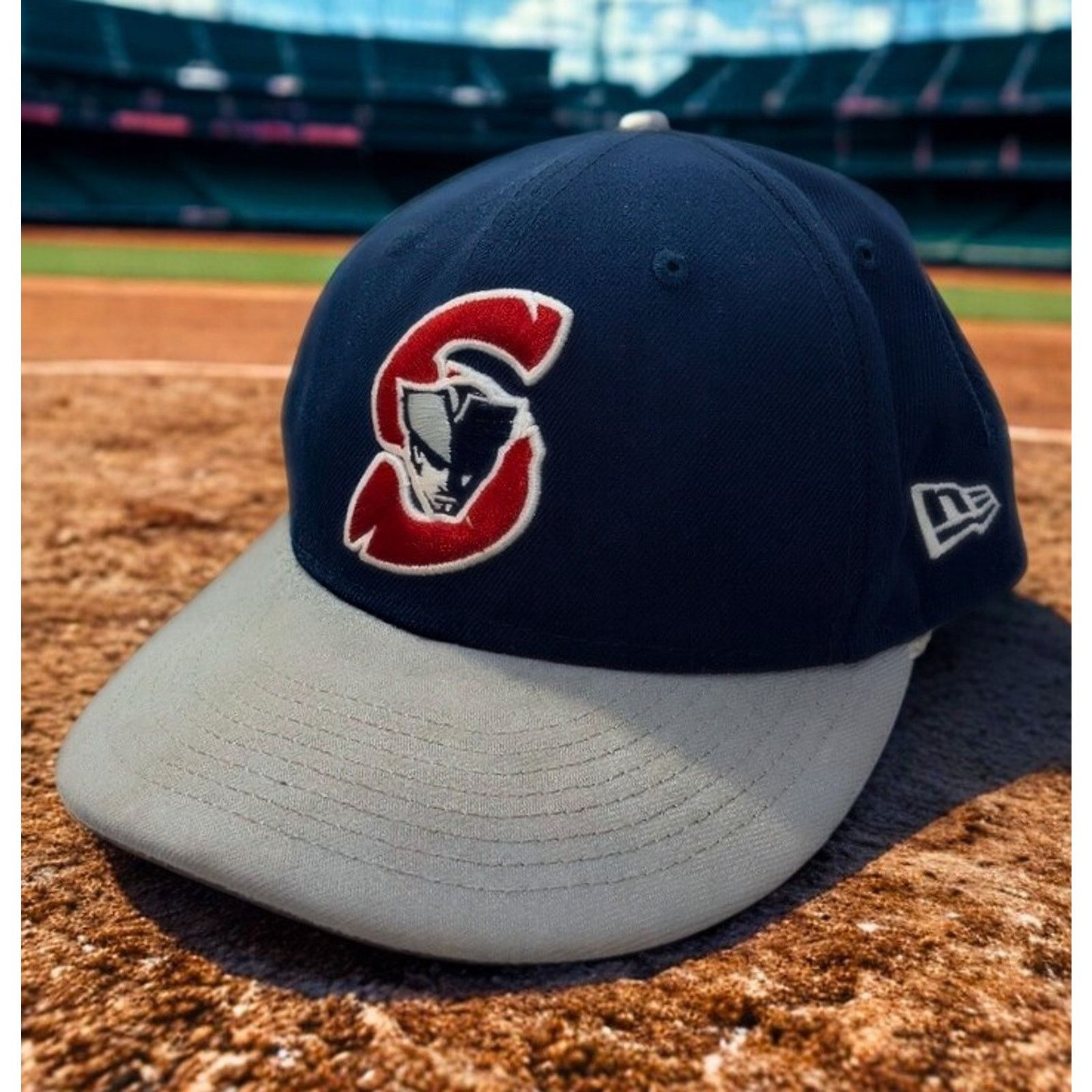 New Era Somerset Patriots New Era 59FIFTY Hat 7 1/4 Navy MiLB EUC Size ONE SIZE - 1 Thumbnail