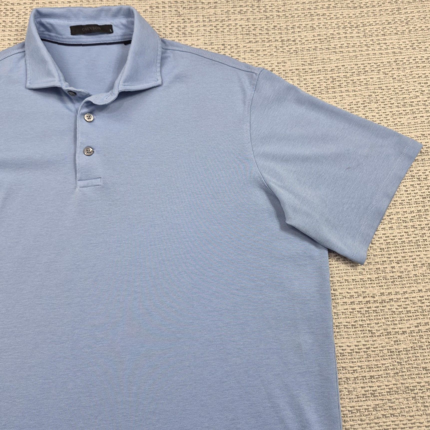 Vintage Greyson Golf Polo Shirt Mens Large Blue Solid Performance Stretch Knit Polo Shirt Size US L / EU 52-54 / 3 - 2 Thumbnail