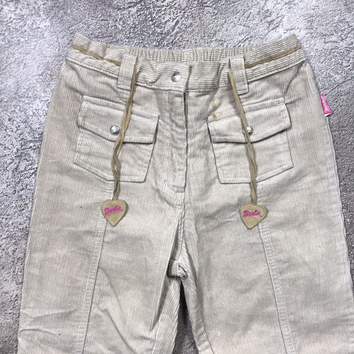 Vintage Vintage 90s Floral Embroidered Baggy Pants Y2K Coquette 25 Size 25" / US 0 / IT 36 - 5 Thumbnail