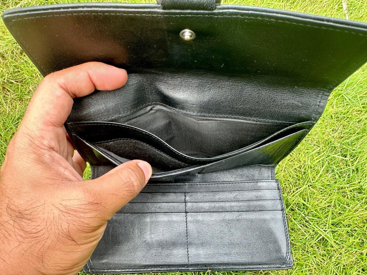 Christian Dior Monsieur × Dior Authentic Christian Dior Hardcore Leather Wallet Size ONE SIZE - 6 Thumbnail