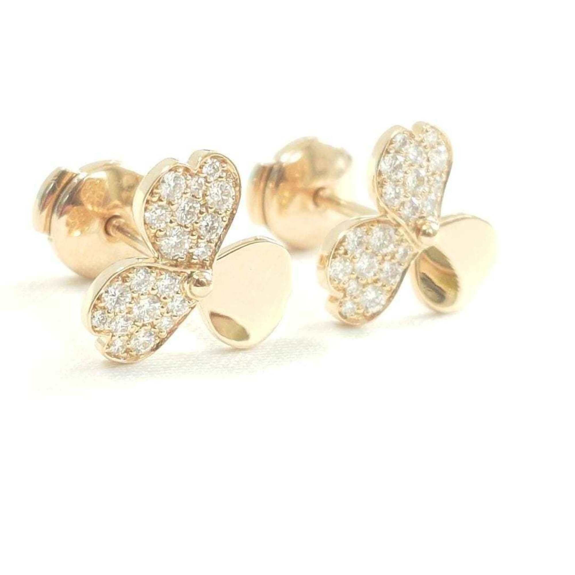 Tiffany & Co. Tiffany & Co. 18K Pink Gold Paper Flower Diamond Earrings 7317 Size ONE SIZE - 1 Thumbnail