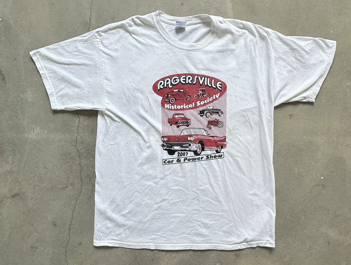 Vintage RAGGERS VILLE CARSHOW AUTOSHOW TEE Size US L / EU 52-54 / 3 - 1 Thumbnail