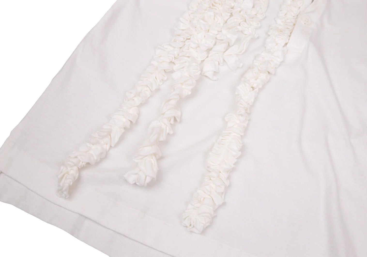 Yohji Yamamoto Yohji Yamamoto Cotton Frill Neck T-shirt Size US S / EU 44-46 / 1 - 13 Thumbnail