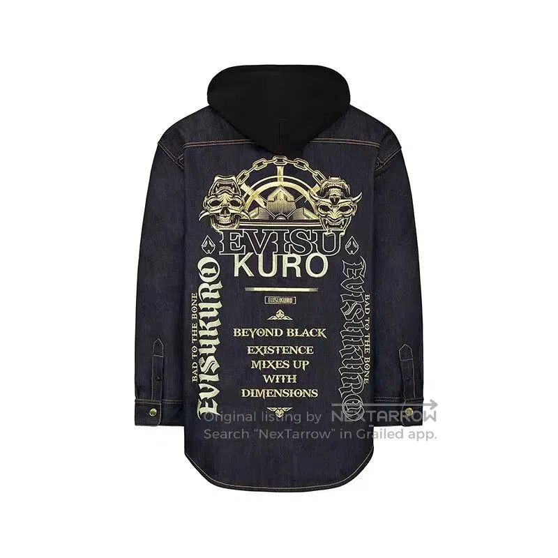 Evisu EVISU Men's Skull Logo Embroidered Denim Coat. Size US M / EU 48-50 / 2 - 4 Thumbnail