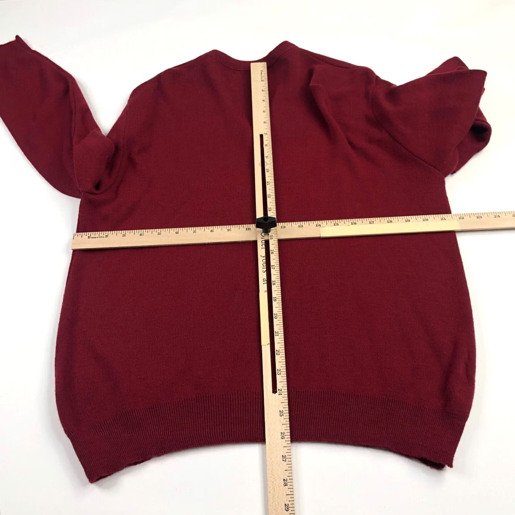 Jantzen VINTAGE Jantzen Sweater Vest XL Red Knit V-Neck Made In USA Mens Grandpa Size US XL / EU 56 / 4 - 5 Thumbnail