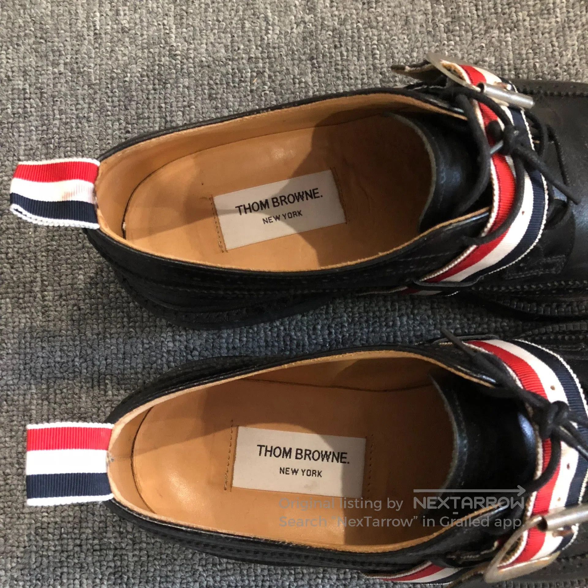 Thom Browne Thom Browne Engraved Lace-Up Leather Shoes. Size US 8.5 / EU 41-42 - 5 Thumbnail