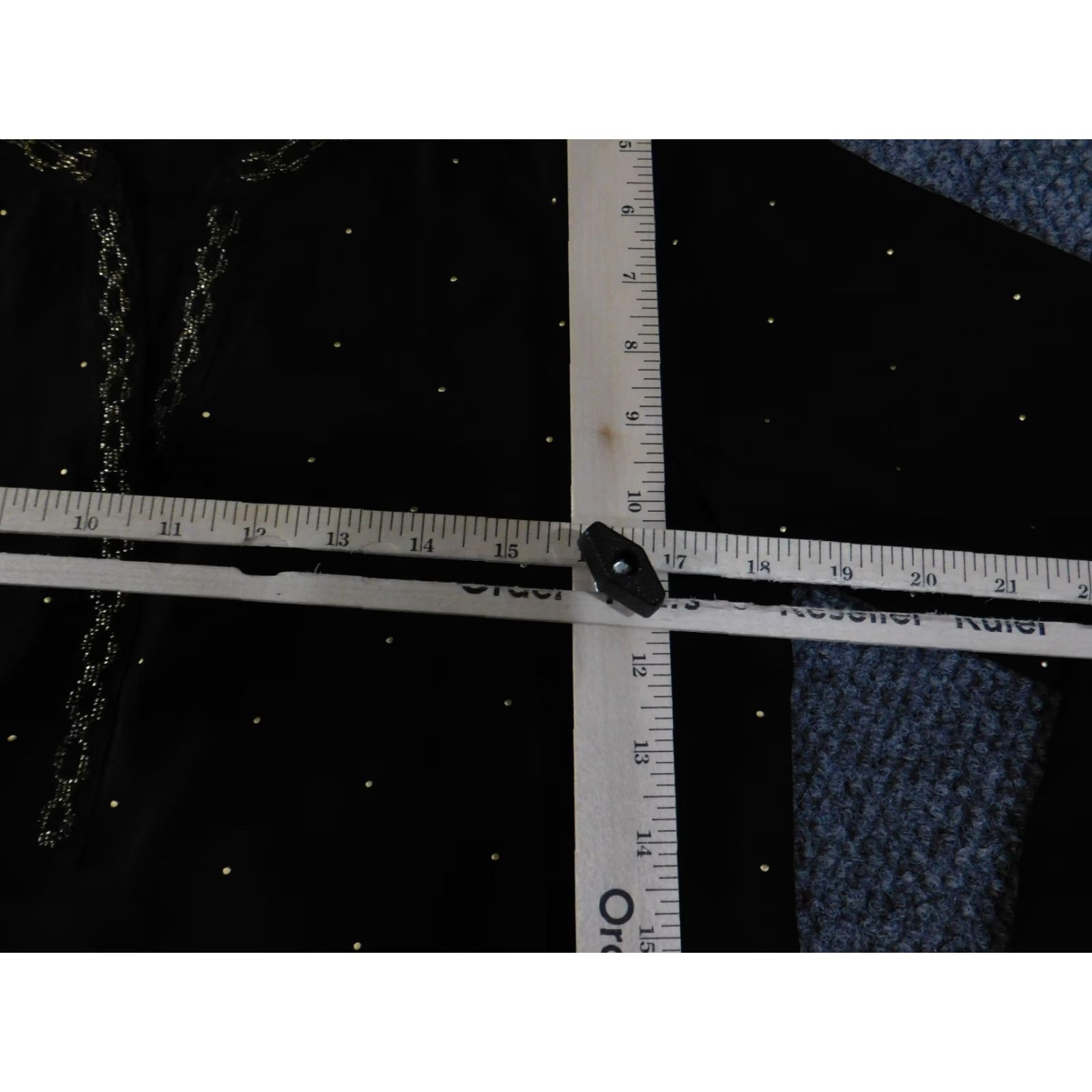 Vintage Chicos Blouse Women 0 Black Studded Embroidery Tie Front Knit Polyester Long Sleeve Casual Everyday Size XS / US 0-2 / IT 36-38 - 7 Thumbnail