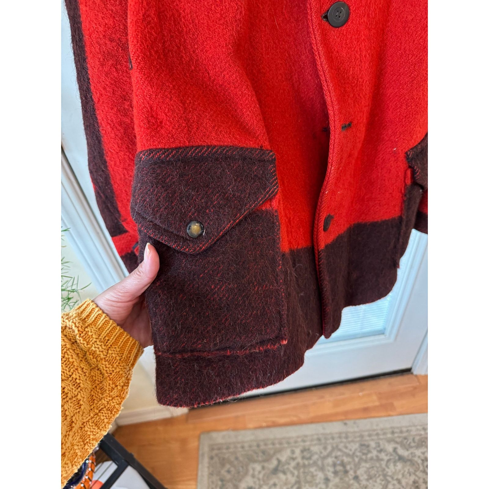 Hudsons Bay Vintage 1940s Hudson's Bay point blanket wool jacket S/XS Size US XS / EU 42 / 0 - 4 Thumbnail