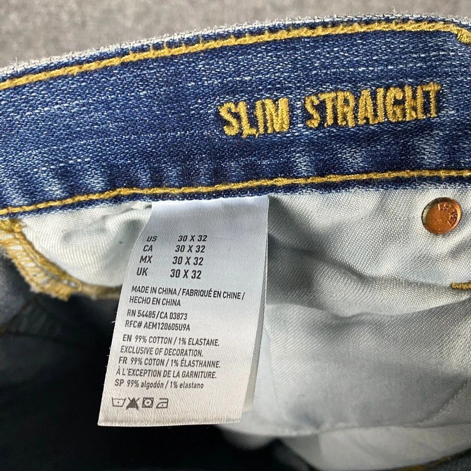 American Eagle Outfitters American Eagle Jeans Men's 30x32 Slim Straight Double Knee Size US 30 / EU 46 - 8 Thumbnail