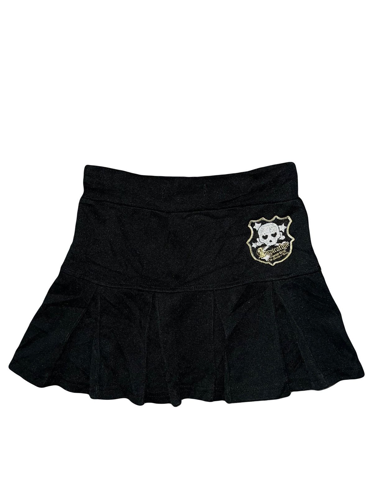 Japanese Brand Skull pleated mini skirt 🖤🧛🏻‍♀️ Size 24" / US 00 / IT 34 - 1 Thumbnail