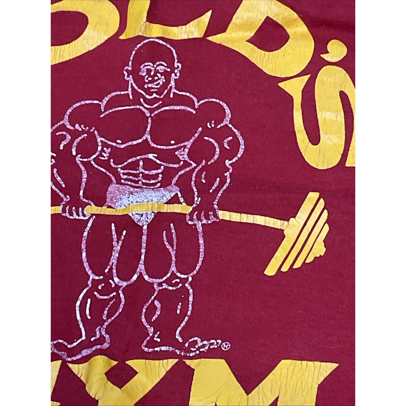 Other 80’s Gold's Gym Single Stitch Muscle Tank Top Small Red Rare Size US S / EU 44-46 / 1 - 4 Thumbnail
