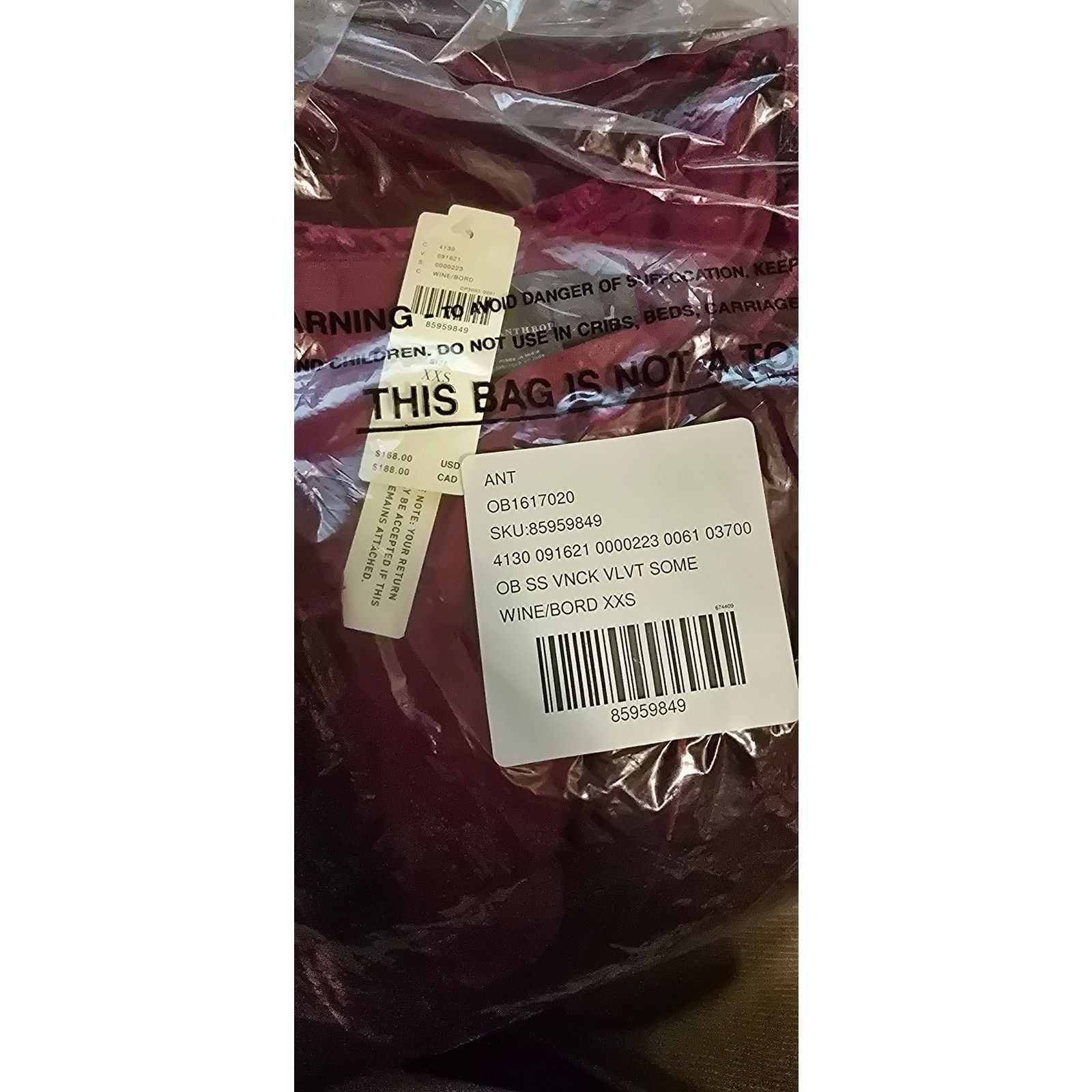Anthropologie New Anthropologie The Somerset Mini Dress: Velvet $168 XXS Size XXS / US 00 / IT 34 - 9 Thumbnail