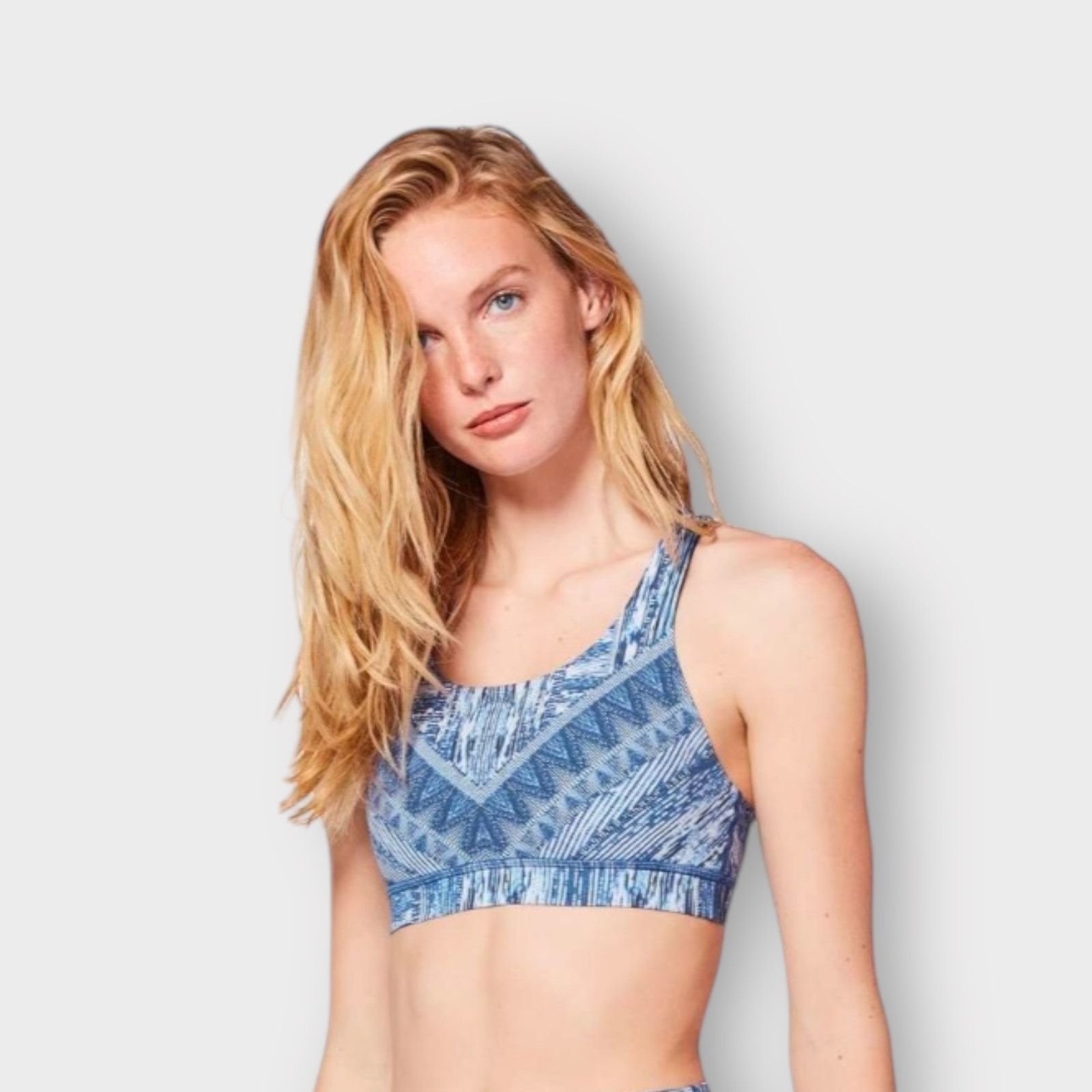 Lululemon Energy Sports Bra Central Saint Martins Nulux 6 in Blue, Women's (Size Medium)